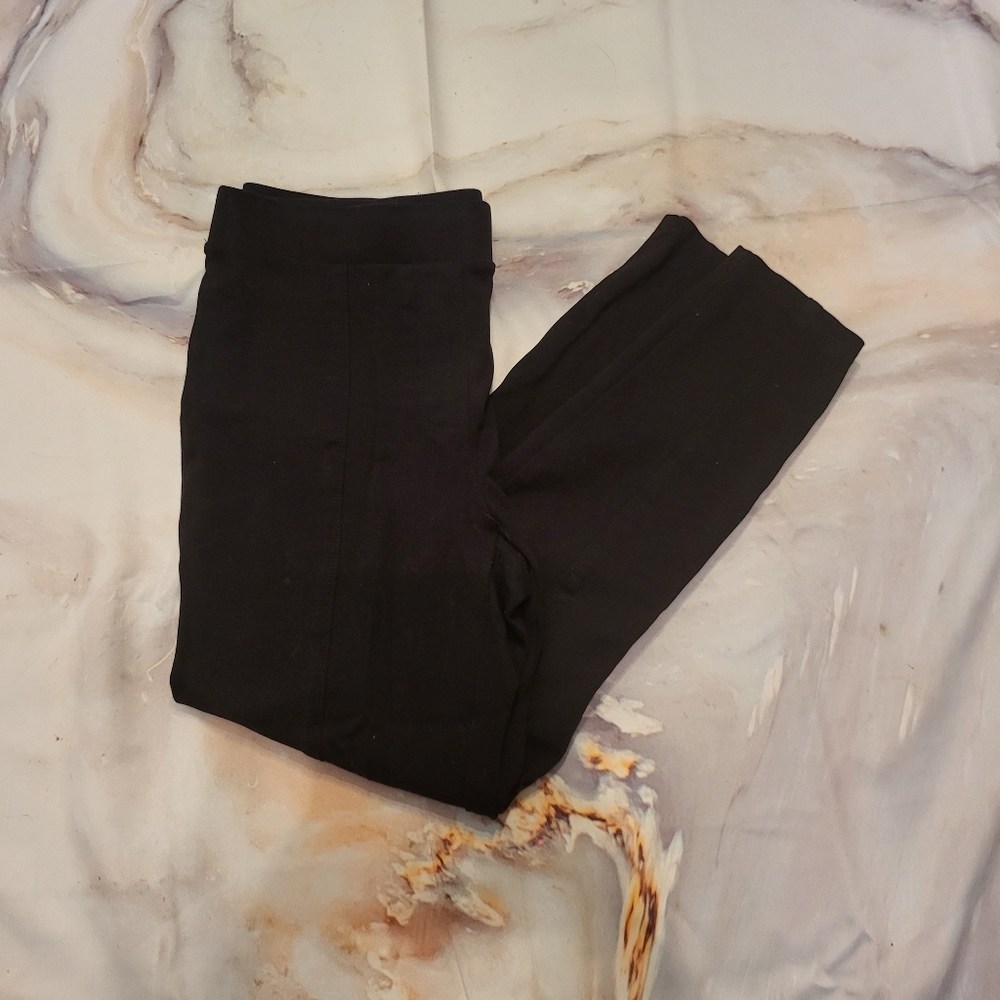 Daily Ritual Black Ponte Leggings, Size Large Regular Length